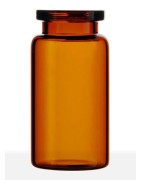 20ml Amber Tubing Serum Vials, 30x57mm USP Type 1 amber glass, tray of 108 pieces