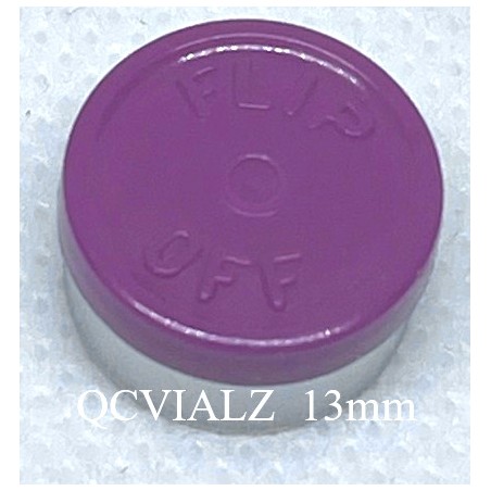 Burgundy Violet 13mm Flip Off® Vial Seals, West Pharmaceutical, Bag of 1,000
