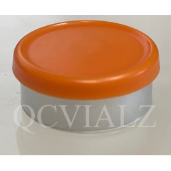 West Matte 20mm Rust Orange Flip Cap Vial Seals, West Pharma, Pack of 100