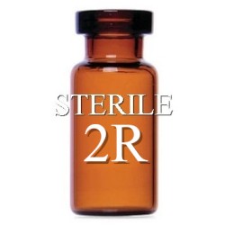 ISO 2R Amber Open Sterile Vials, Nested Tray of 228 pieces