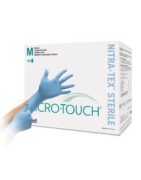 Medium MICRO-TOUCH® Nitrile Sterile Exam Gloves (NITRATEX®), pack of 50 pair, catalog 6034152