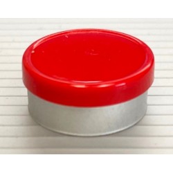 Red 20mm Flip Cap Vial Seal, Glossy Finish, 6-Petal, Bag of 1,000