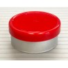 Red 20mm Flip Cap Vial Seal, Glossy Finish, 6-Petal, Bag of 1,000