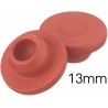 13mm Red Rubber Vial Stoppers, Bag of 1,000