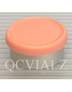 West Matte 20mm Peach Flip Cap Vial Seals, West Pharma, Pack of 100