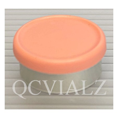 West Matte 20mm Peach Flip Cap Vial Seals, West Pharma, Pack of 100