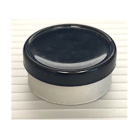 Black 20mm Flip Cap Vial Seal, Glossy Finish, 6-Petal, Pack of 100