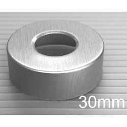 30mm Aluminum Open Hole Punch Vial Seals, Bag of 250pc