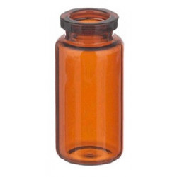 10ml Amber Serum Vials, 24x50mm USP Type 1 borosilicate amber glass
