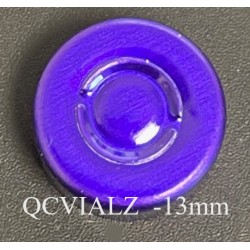 13mm Aluminum Center Tear Vial Seals, Purple, pack of 100