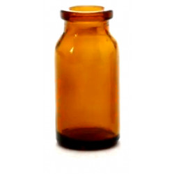 10ml Amber Serum Vials, 25x54mm, heavy duty  molded serum bottle style