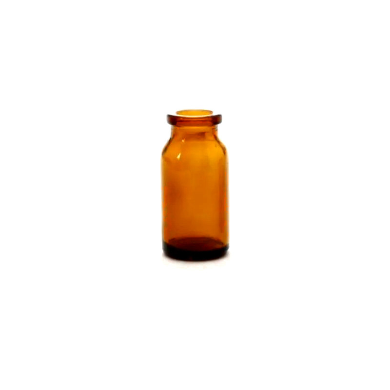 10ml Amber Serum Vials, 25x54mm, heavy duty  molded serum bottle style