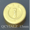 13mm Full Tear Off Aluminum Vial Seals, Gold, Pack of 100