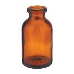 20ml Amber Serum Vials, molded serum bottle, tray of 196 pieces