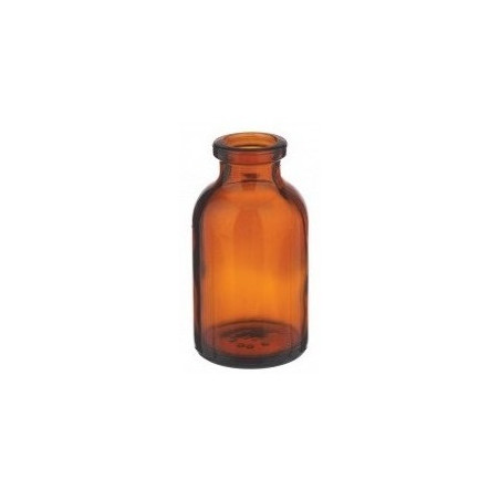 20ml Amber Serum Vials, molded serum bottle, tray of 196 pieces