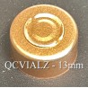 13mm Aluminum Center Tear Vial Seals, Copper, Bag of 1,000