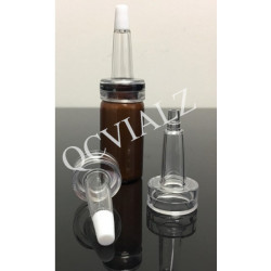 Trumpet Droppers for 20mm Crimp Serum Vials, Pack of 25 pieces. QCVIALZ catalog no. TD20-25