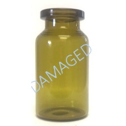 10ml Honey Wheat Amber Vials, 24x47mm, damaged tray of 200