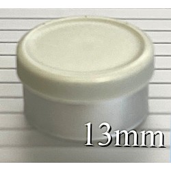 Misty Gray 13mm West Matte Flip Cap Vial Seals, Bag of 1,000