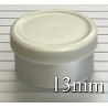 Misty Gray 13mm West Matte Flip Cap Vial Seals, Bag of 1,000