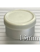Misty Gray 13mm West Matte Flip Cap Vial Seals, Pack of 100