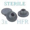 Sterile 13mm Round Bottom Vial Stoppers, HFR Triple Bagged, Bag of 1,000 pieces