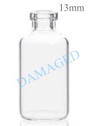 10mL Clear Serum Vial, 13mm crimp, damaged partial ream of 235-247pc