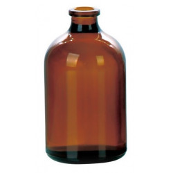 100ml amber serum bottle vials manufactured from USP Type 1 amber borosilicate glass.