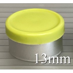 Faded Light Green 13mm West Matte Flip Cap Vial Seals, Pack of 100