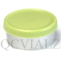 West Matte 20mm Faded Light Green Flip Cap Vial Seals, West Pharma, Bag of 1,000