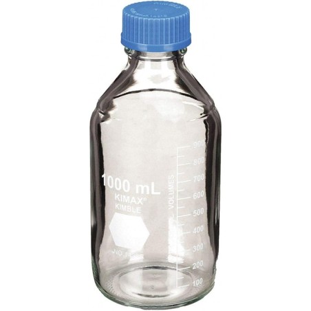 1,000mL Media Reagent Bottle, GL45 Cap, 1 Piece