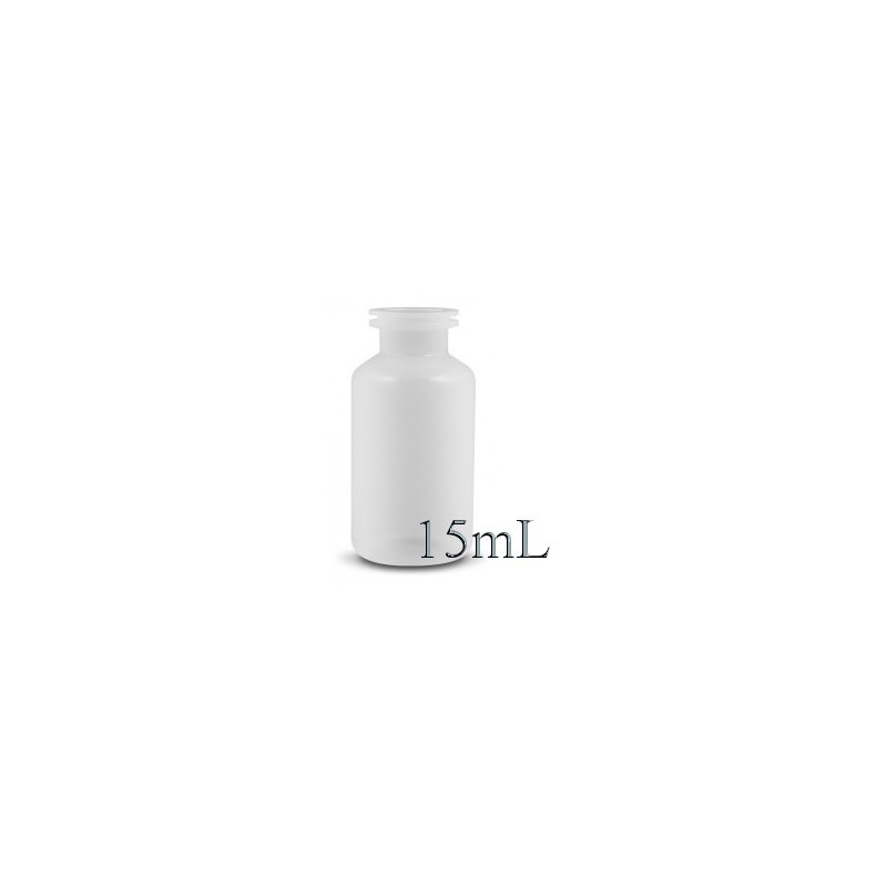 15mL Plastic Serum Bottle Vials, Opaque HDPE, Case of 1,500