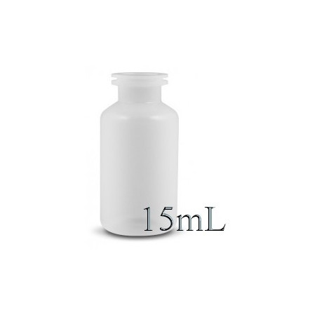 15mL Plastic Serum Bottle Vials, Opaque HDPE, Case of 1,500