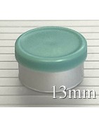 Slate Blue Green 13mm West Matte Flip Cap Vial Seals, Bag of 1,000