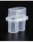 ISO 2R Plastic Vial Boxes, 2 Vial Capacity, Pack of 5