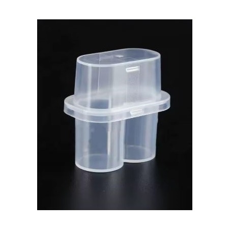 ISO 2R Plastic Vial Boxes, 2 Vial Capacity, Pack of 5