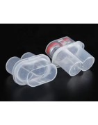 ISO 2R Plastic Vial Boxes, 2 Vial Capacity, Pack of 5