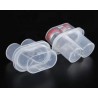 ISO 2R Plastic Vial Boxes, 2 Vial Capacity, Pack of 5