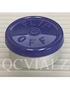 20mm Dark Blue Flip Off® Vial Seals, manufactured by West Pharmaceuticals