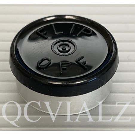 20mm Black Flip Off® Vial Seals, West Pharma, Bag of 1,000