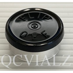 20mm Black Flip Off® Vial Seals, West Pharma, Pack of 100. QCVIALZ catalog no. FO20BLK-100