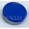 20mm Royal Blue FLIP OFF seal manufactured by West Pharmaceuticals.