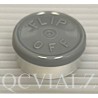 20mm Dark Gray Flip Off® Vial Seals, West Pharma, Pk of 100, QCVIALZ catalog no. FO20DGY-100