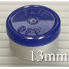 Dark Blue 13mm Flip Off® Vial Seals, West Pharmaceutical, Bag of 1,000