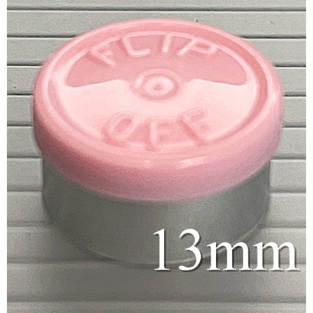 Gloss Pink 13mm Flip Off® Vial Seals, West Pharmaceutical, Bag of 1,000