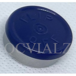 20mm Dark Blue Flip Off® Vial Seals, manufactured by West Pharmaceuticals