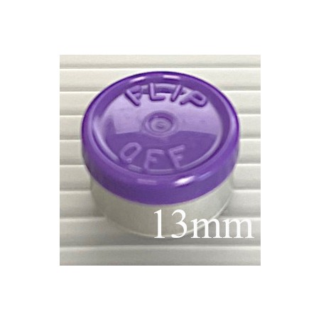 Purple 13mm Flip Off® Vial Seals, West Pharmaceutical, Bag of 1,000