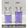 2ml Clear Serum Vials, ISO 2R, holds 3ml, 16x35mm, inverted tray of 396