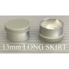Standard Gray 13mm Long Skirt Flip Cap Vial Seal, Bag of 1,000