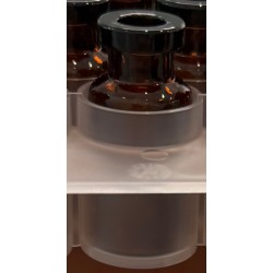 ISO 2R Amber Open Sterile Vials, Protection Sleeve, Tray of 100